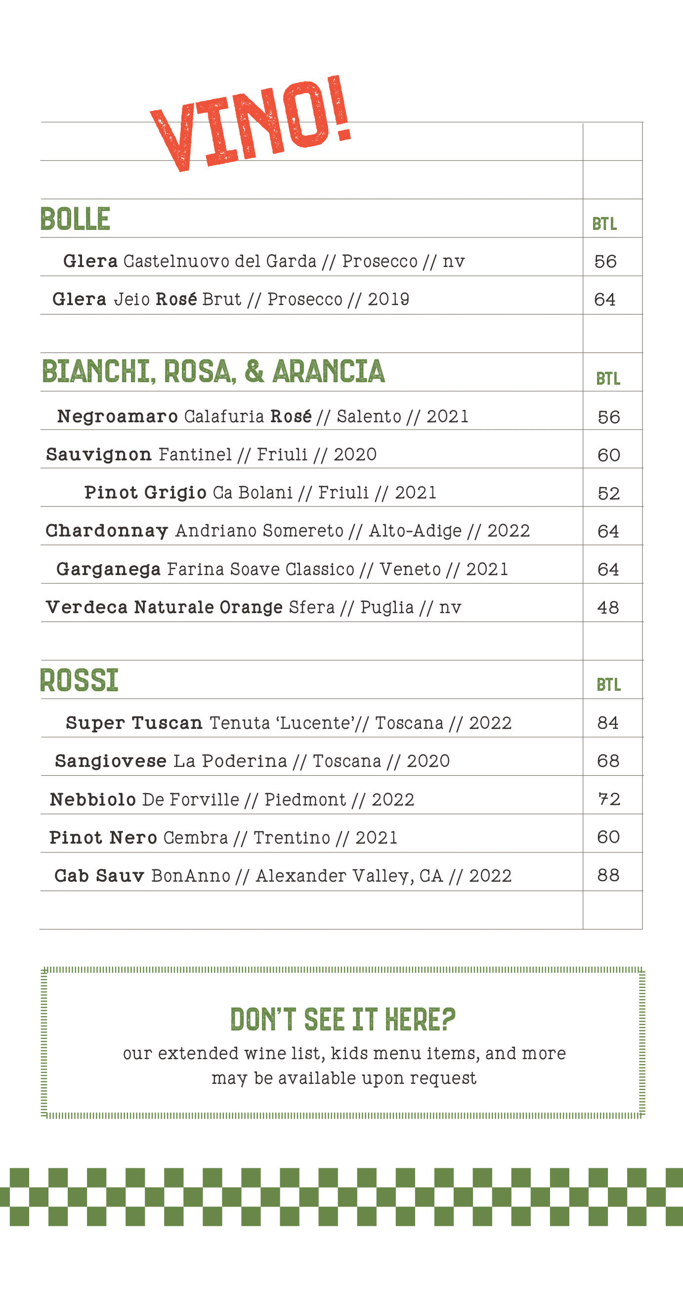 Catering Menu Panel 5